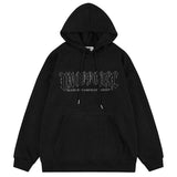 Coverwin Outfit Korean Retro Suede Super Hot Printed Hooded Sweatshirt Men's Trendy Brand Hip-hop Loose INS Versatile Pullover Jacket Tops