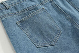 Coverwin  5405 BLUE CASUAL STRAIGHT DENIM JEANS