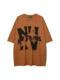 Coverwin High street graffiti letters short-sleeved T-shirt NA725