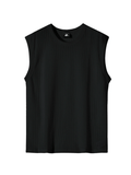 Coverwin Round Neck Sleeveless T-shirt na679