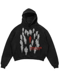 Coverwin Y2k Women's Top Hoodies Sweatshirt Pullover Oversized Streetwear Vintage Dark Gothic Trauma Premium Hoodie Hip Hop Rap 2024 new