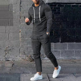 Coverwin 2025 Spring and Autumn New Fashion Trend Versatile Loose Leisure Set Outdoor Sports Set Hoodie Two Piece Set