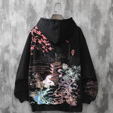 Coverwin Autumn Chinese Elements Fashion Men's Loose Plus Men's Hooded Retro Hip-hop Hooded Jacket Men's Clothing