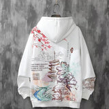 Coverwin Autumn Chinese Elements Fashion Men's Loose Plus Men's Hooded Retro Hip-hop Hooded Jacket Men's Clothing