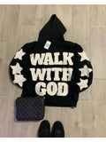 Coverwin Gothic Retro Harajuku Star Embroidered Letter Oversized Hoodie Men's And Women's Y2K American Hip-hop New Trend Sports Hoodie