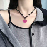 Coverwin " Red Heart Chain" Necklaces