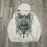 Coverwin European and American Y2k hip-hop goth tapout trendy printed zipper hoodie retro loose long-sleeved streetwear for men and women