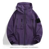 Coverwin Outdoor Men's Jacket New Spring Autumn American Style Functional Trendy Magic Patch Couple Loose Fit Hooded Clothing