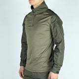 Coverwin Army Outdoors T Shirt Long Sleeve Combat Shirt Tactical Clothing BreathableTraining Hunting Clothes Hiking Shirt Work Wear Men