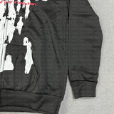 Coverwin Winter Creative Trend Letter Print Hoodie Ladies Punk Gothic Loose Sweatshirt Street Men's Hip-Hop Street Wind Pocket Coat