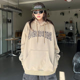 Coverwin Outfit 2024 Autumn Winter New Korean High Street Retro Hooded Thickened Sweatshirts Men and Women American Oversize Loose Jacket Tops