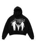 Coverwin Y2k Women's Top Hoodies Sweatshirt Pullover Oversized Streetwear Vintage Dark Gothic Trauma Premium Hoodie Hip Hop Rap 2024 new