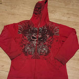 Coverwin Y2K Fashion Hip Hop Gray Stitching Embroidered Hooded Sweater Loose Casual Hooded Sweatshirt Gothic Street Retro Women Clothing