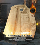 Coverwin 2025 Winter Hot Selling Fleece Jacket Men's Casual Loose Thick Cotton Jacket Fashion Multi Pocket Jacket