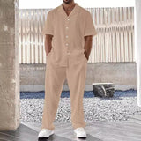 Coverwin Shirt Pants 2025 Summer New Arrival Men Fashion Classic Shirt Men Business Casual Shirts Men A Set Of Clothes