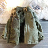 Coverwin Y2K Autumn And Winter New American Fashion Double Zipper Solid Color Warm Oversize Down Jacket Men's Harajuku Couple Casual Coat