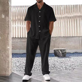 Coverwin Shirt Pants 2025 Summer New Arrival Men Fashion Classic Shirt Men Business Casual Shirts Men A Set Of Clothes