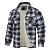 Coverwin 2025 Winter New Fleece Warm Jacket Fashion Collar Checkered Single Breasted Loose Casual Jacket