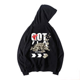 Coverwin Got Money Funny Graphic Fleece Hoodies For Men Harajuku Oversized Casual Hoody Sweatshirts Baggy Hip Hop Y2K Streetwear Hoodie