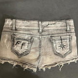 Coverwin-Y2k Punk Shorts Vintage Streetwear Women Hole Emo Girl Gothic Hip Hop Low Waist Tassels Anime Pants Sexy Summer Hot Denim Short