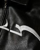 Coverwin Streetwear Divin Jacket Y2K Mens Hip Hop Letter Embroidery Retro Leather Oversized Jacket Motorcycle Jacket Zipper Coats Clothes