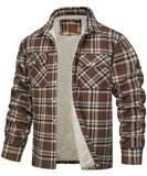 Coverwin 2025 Winter New Fleece Warm Jacket Fashion Collar Checkered Single Breasted Loose Casual Jacket