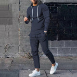 Coverwin 2025 Spring and Autumn New Fashion Trend Versatile Loose Leisure Set Outdoor Sports Set Hoodie Two Piece Set