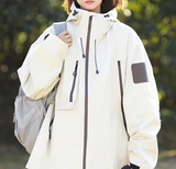 Coverwin 2025 Hooded Jacket Men's Outdoor Sports Waterproof Loose Cool Fashionable Zipper Fashionable Long Sleeved Energetic Jacket