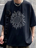 Coverwin Men's Darkness Sun Graphic Tee