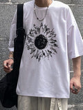 Coverwin Men's Darkness Sun Graphic Tee