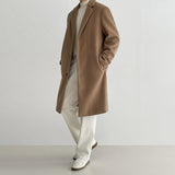 Coverwin 2024 New Fashion Men Spring outfit  No. 6170 WOOLEN TRENCH COAT