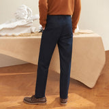 men’s fashion Men's Autumn and Winter New Thick Casual Pants Business Fashion Urban Comfortable Men's Straight Simple Breathable