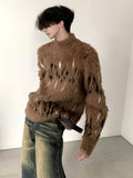 Coverwin  high street vintage mink hair knitwear na808