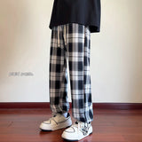 Coverwin spring outfits men summer outfit YDS Drawstring Plaid Pants