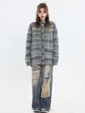 Coverwin painting color loose knit sweater na821