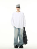 Coverwin spring outfits men summer outfit 77Fight Essential Straight Wide Leg Jeans