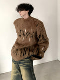 Coverwin  high street vintage mink hair knitwear na808