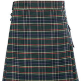 90s fashion Men's Scottish Festival Skirt Men's Plaid Contrast Color Pleated Skirt Bk0140