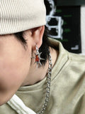 Coverwin GEM SPIKE DANGLE EARRING