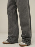 Coverwin  10803 SMOKE GRAY WIDE STRAIGHT JEANS