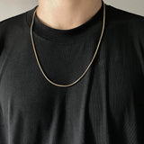 Coverwin EVERYDAY SNAKE BONE CHAIN NECKLACE