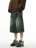 Coverwin spring outfits men summer outfit Vintage Wide Leg Shorts