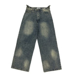 Coverwin spring outfits men summer outfit FATEE Washed Wide Jeans