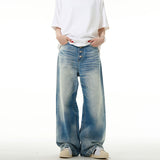 Coverwin spring outfits men summer outfit Madwitch Wide Leg Straight Jeans