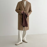 Coverwin 2024 New Fashion Men Spring outfit  No. 6170 WOOLEN TRENCH COAT