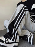 Coverwin spring outfits men summer outfit jpq Spliced Stripes Pants