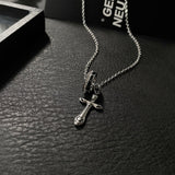 Coverwin CROSS RING PENDANT NECKLACE