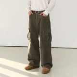 Coverwin 10851 CORDUROY CARGO STRAIGHT PANTS