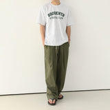 Coverwin  9032 ARMY GREEN FOLDED WIDE STRAIGHT PANTS