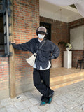 Coverwin 2024 New Fashion Men Spring outfit  No. 6807 CORDUROY COLLAR SHI